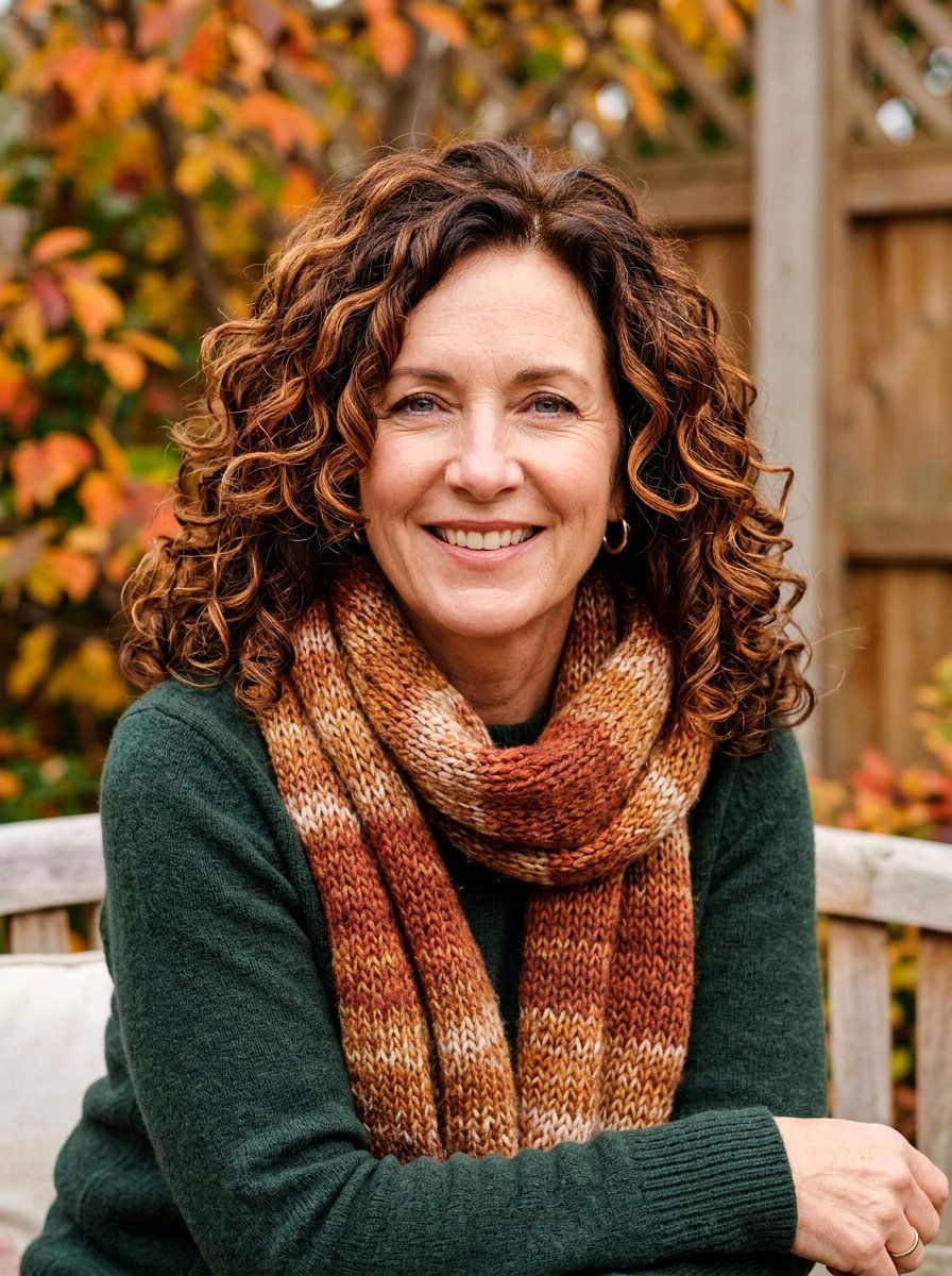 Dimensional Copper Highlights On Brown Hair - 20 copper refresh for mature women - 20 copper refresh for mature women