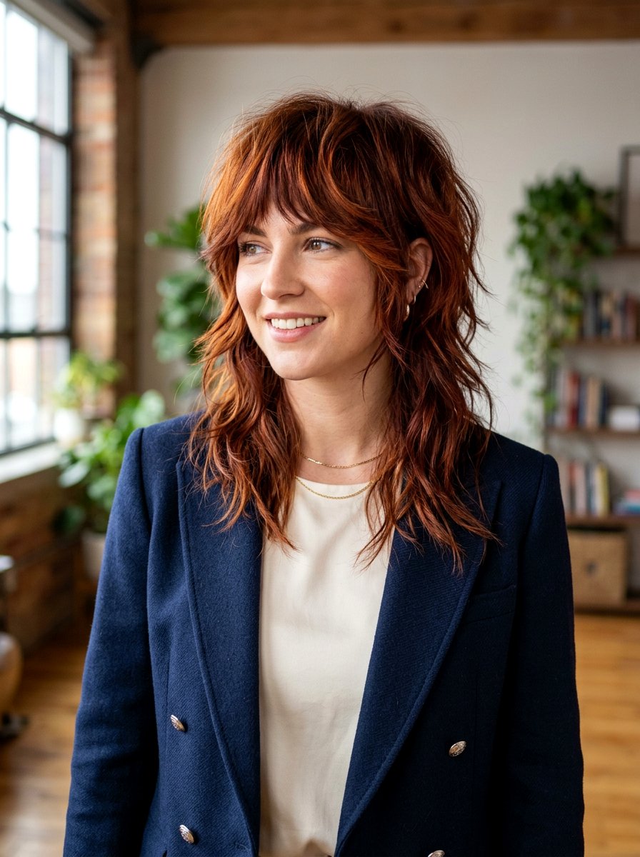 Dimensional Copper Wolf Cut - 20 copper wolf cut color ideas - 20 copper wolf cut color ideas