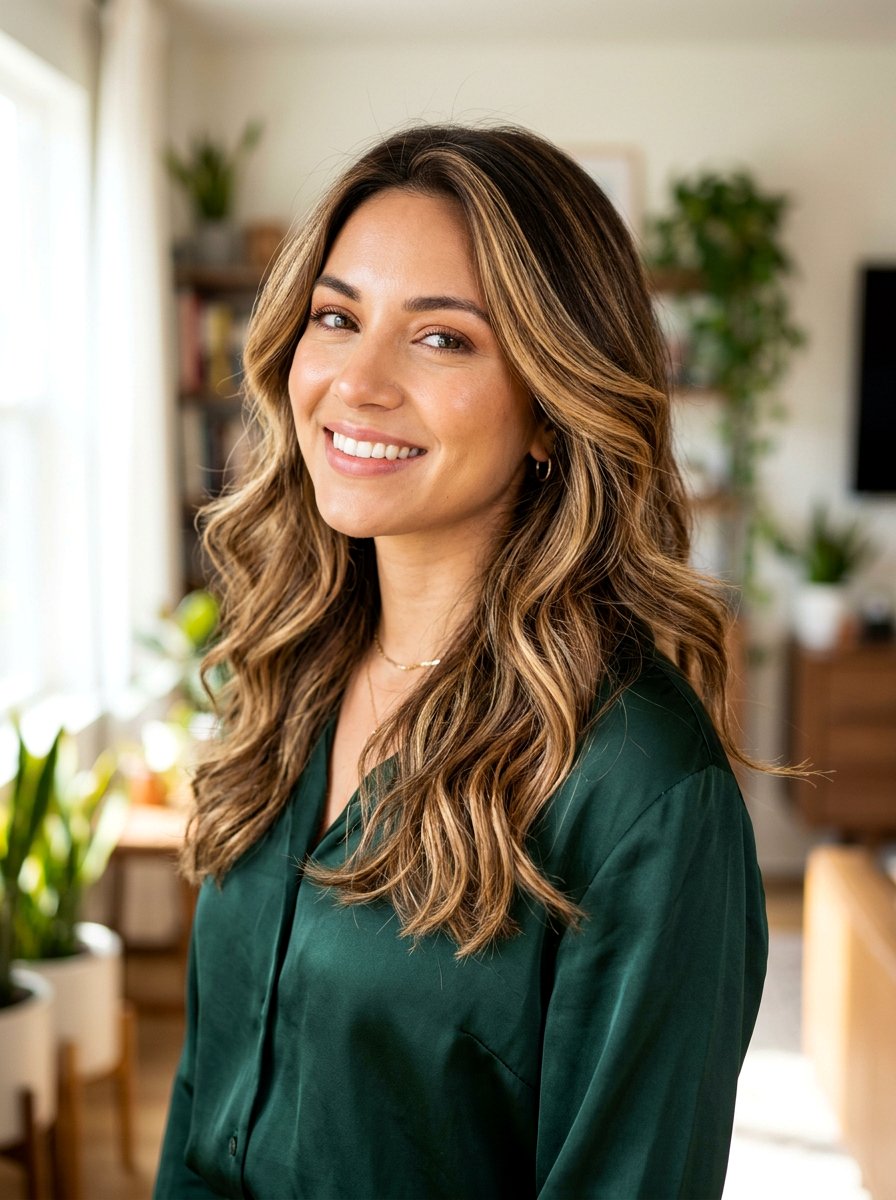 Dimensional Honey Highlights On Brunette Hair - 20 summer honey highlights for brunettes - 20 summer honey highlights for brunettes