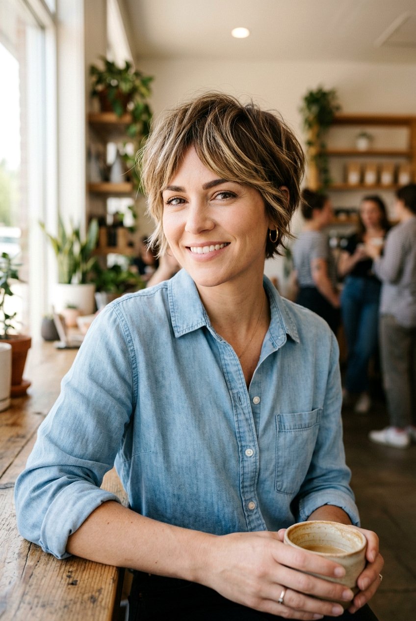 Dirty Blonde Balayage Brunette Pixie Bob - 20 brunette balayage for pixie bob - 20 brunette balayage for pixie bob