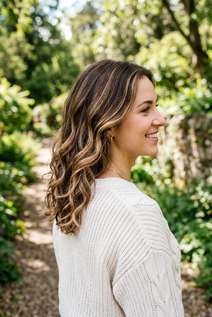 Dirty Blonde Balayage On Brunette Hair With Curls And Waves - 20 dirty blonde balayage on brunette hair - 20 dirty blonde balayage on brunette hair