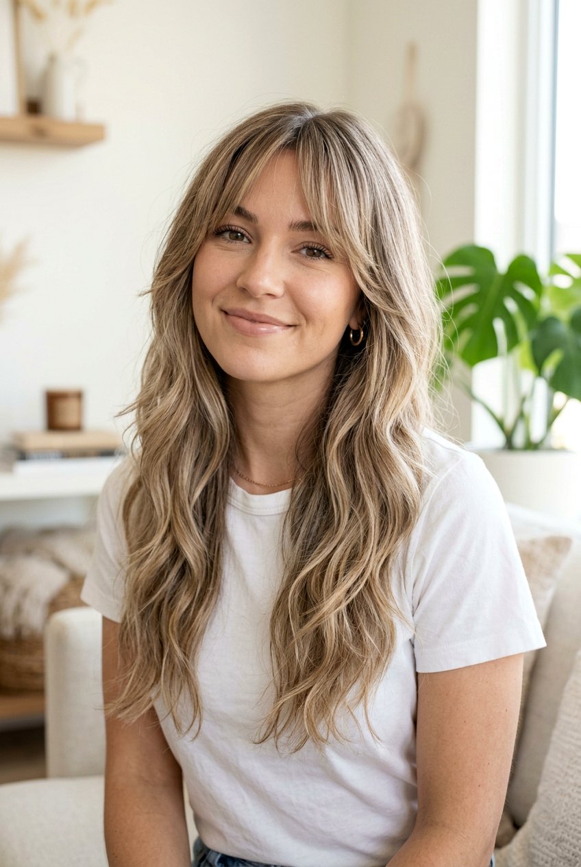 Dirty Blonde Balayage With Curtain Bangs - 20 blonde balayage with curtain bangs - 20 blonde balayage with curtain bangs