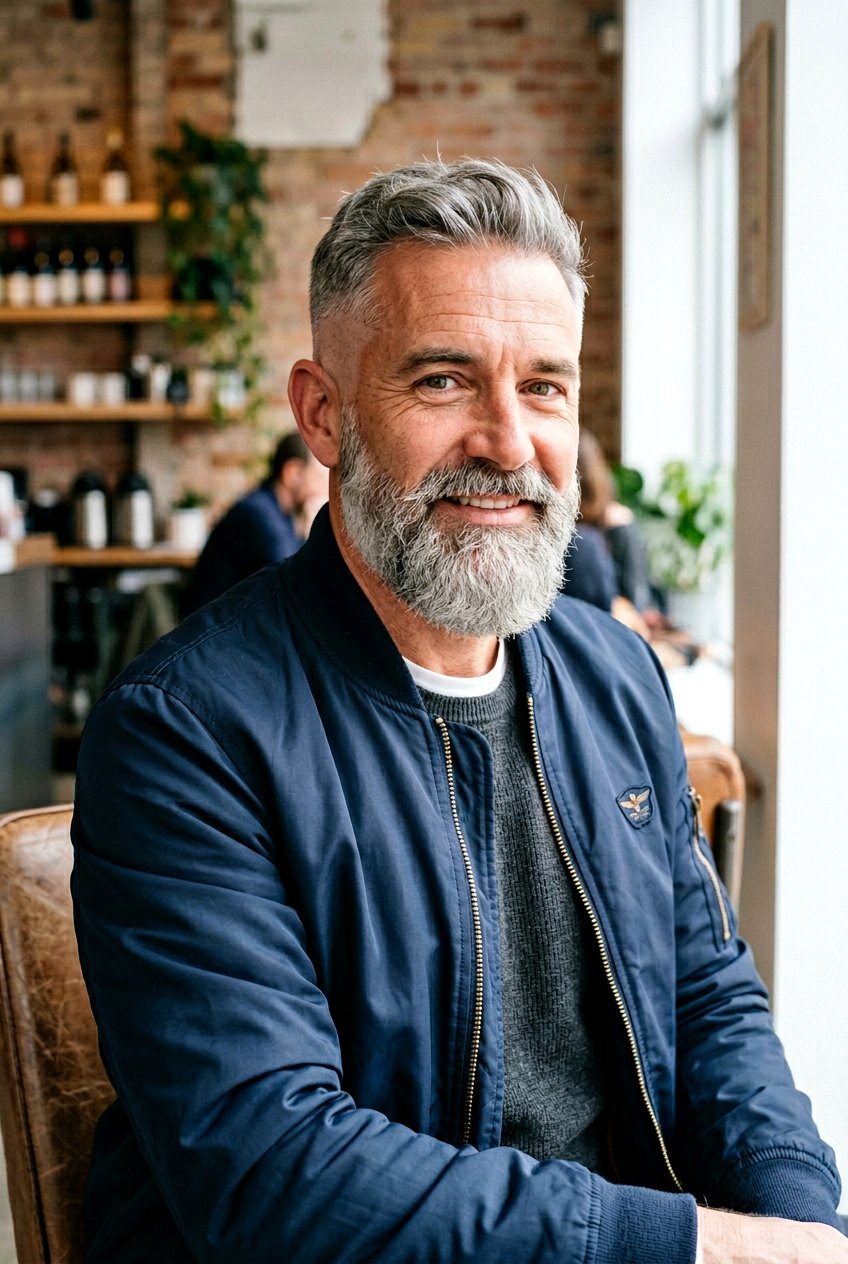 Disconnected Beard With Gray Hair - 20 men haircut ideas for gray hair - 20 men haircut ideas for gray hair
