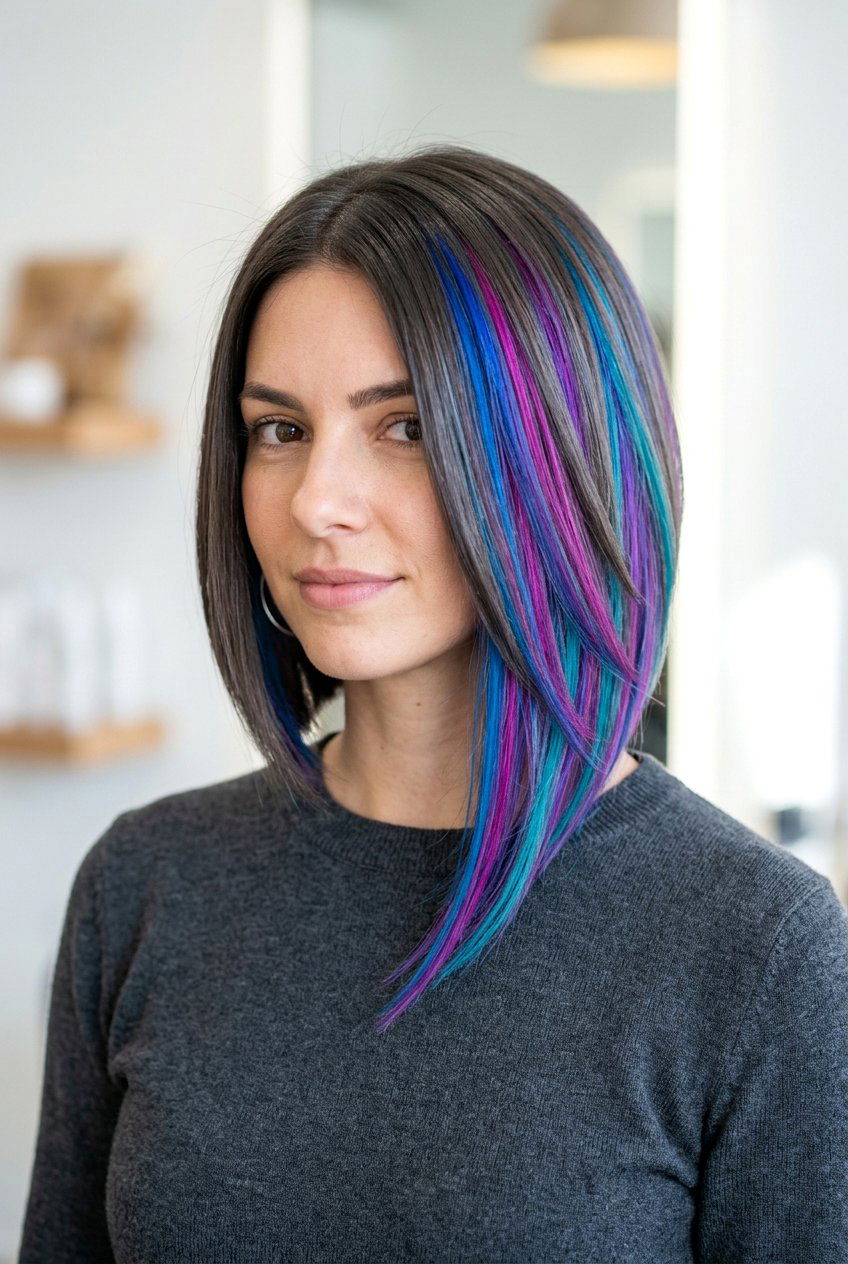 Disconnected Bob Haircut With Color Accents - 20 disconnected bob haircut - 20 disconnected bob haircut