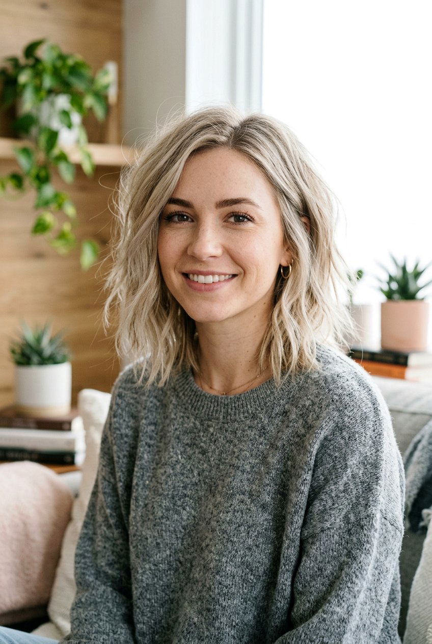 Disconnected Choppy Lob - 20 medium haircut to remove bulk from thick hair - 20 medium haircut to remove bulk from thick hair