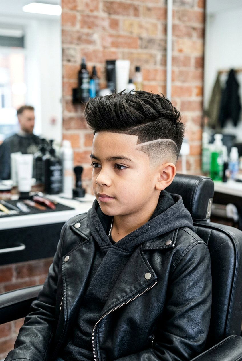 Disconnected Long Top Fade - 20 boys haircut with long top fade - 20 boys haircut with long top fade