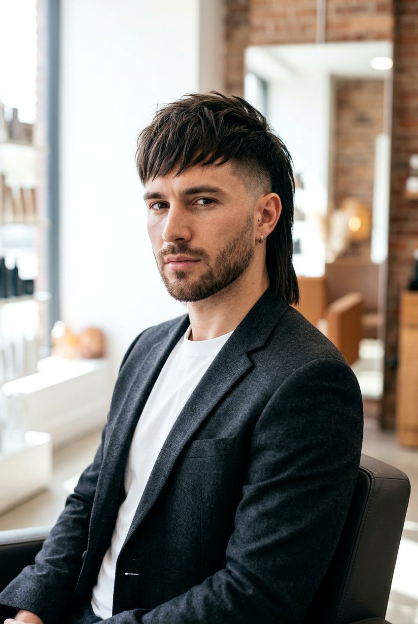 Disconnected Modern Mullet - 20 modern mullet for straight hair - 20 modern mullet for straight hair