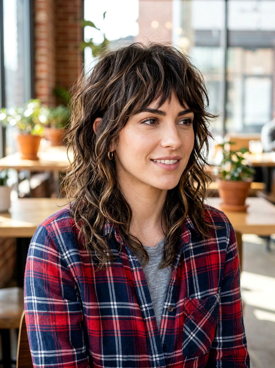 Disconnected Shag With Piecey Layers - 20 shag haircut for thick wavy hair women - 20 shag haircut for thick wavy hair women