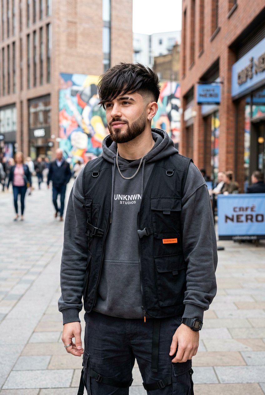 Disconnected Textured Fringe Low Fade - 20 low fade with textured fringe men - 20 low fade with textured fringe men