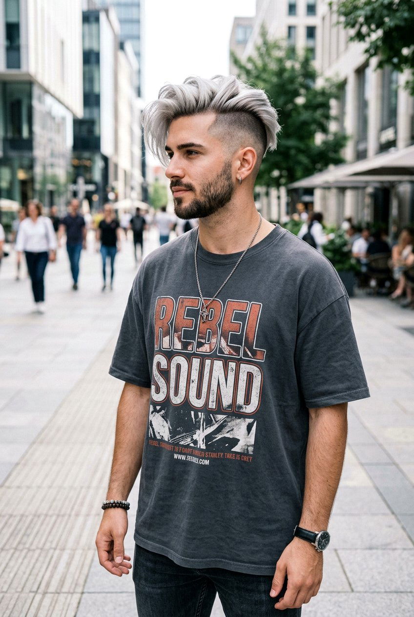 Disconnected Undercut - 20 mens haircut for salt and pepper hair - 20 men’s haircut for salt and pepper hair