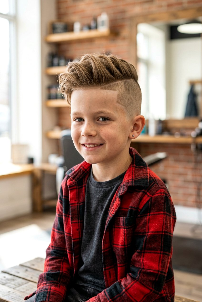 Disconnected Undercut - 20 young boys haircut for round face - 20 young boys haircut for round face