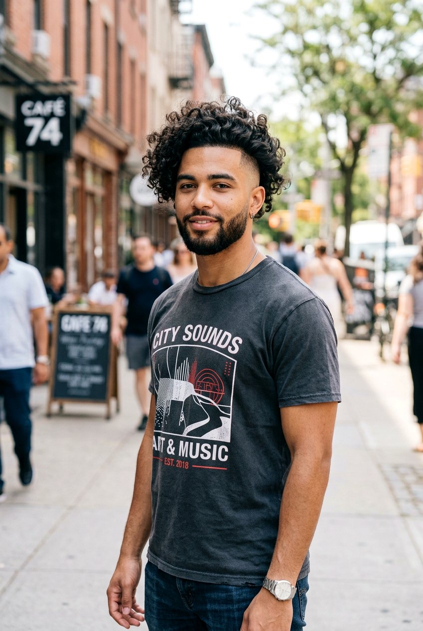 Disconnected Undercut Curly Hair Men - 20 men haircut for thick curly hair