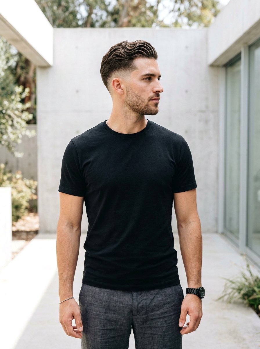 Disconnected Wavy Slick Back - 20 slick back for wavy hair men - 20 slick back for wavy hair men