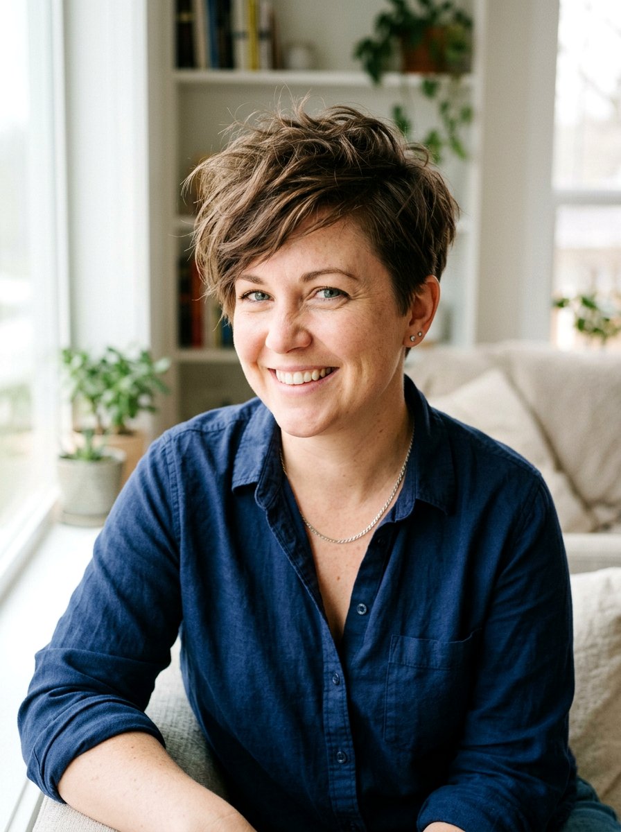 Disheveled Pixie for Apple Face - 20 flattering haircut for apple face women - 20 flattering haircut for apple face women