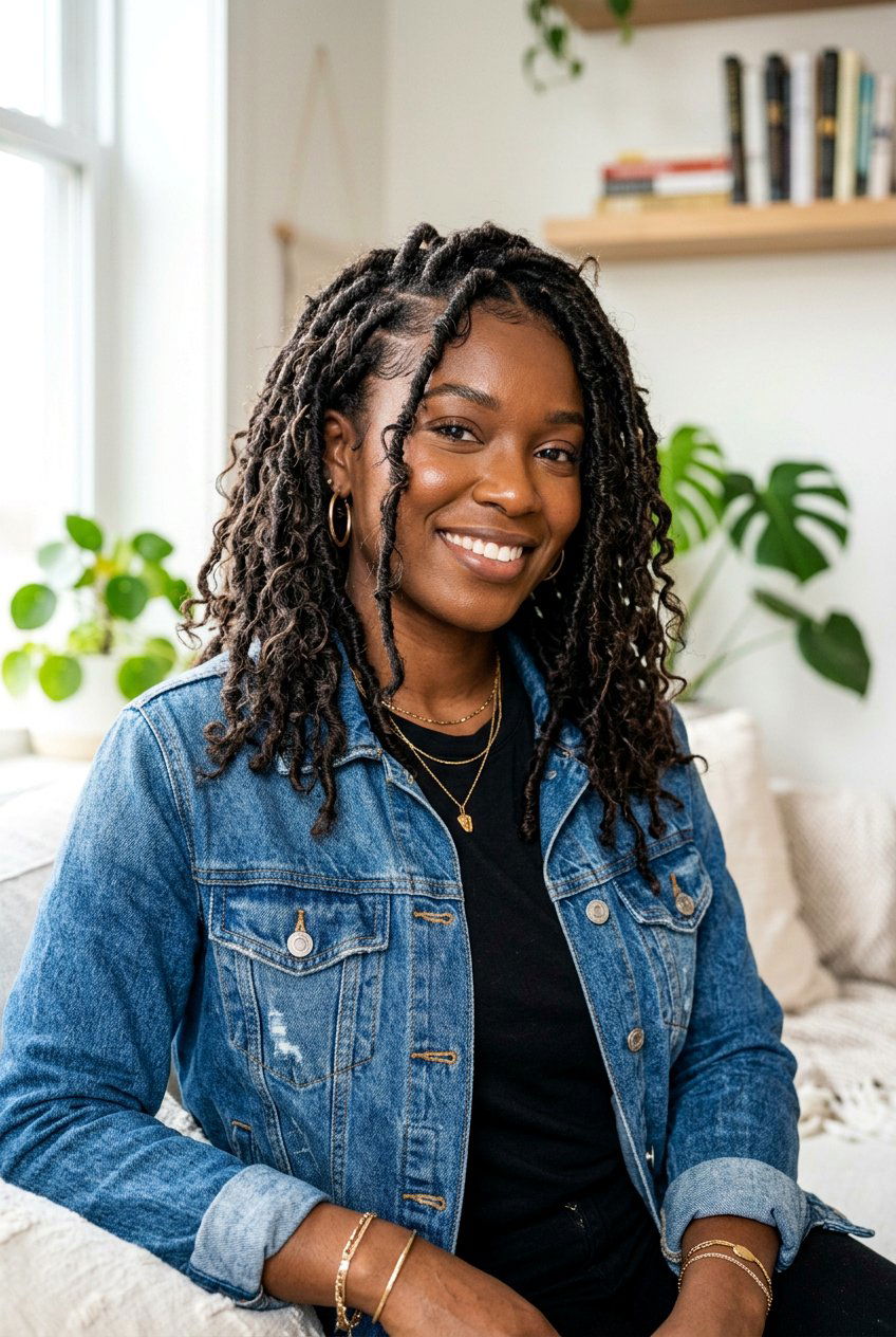 Distressed Faux Loc - 20 black women faux loc ideas - 20 black women faux loc ideas