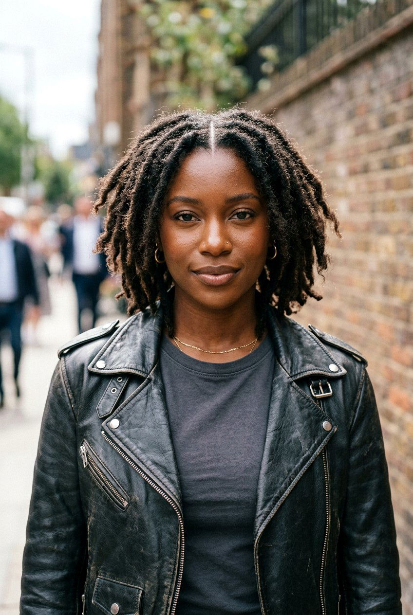 Distressed Loc Bob Middle Part - 20 loc bob with middle part - 20 loc bob with middle part