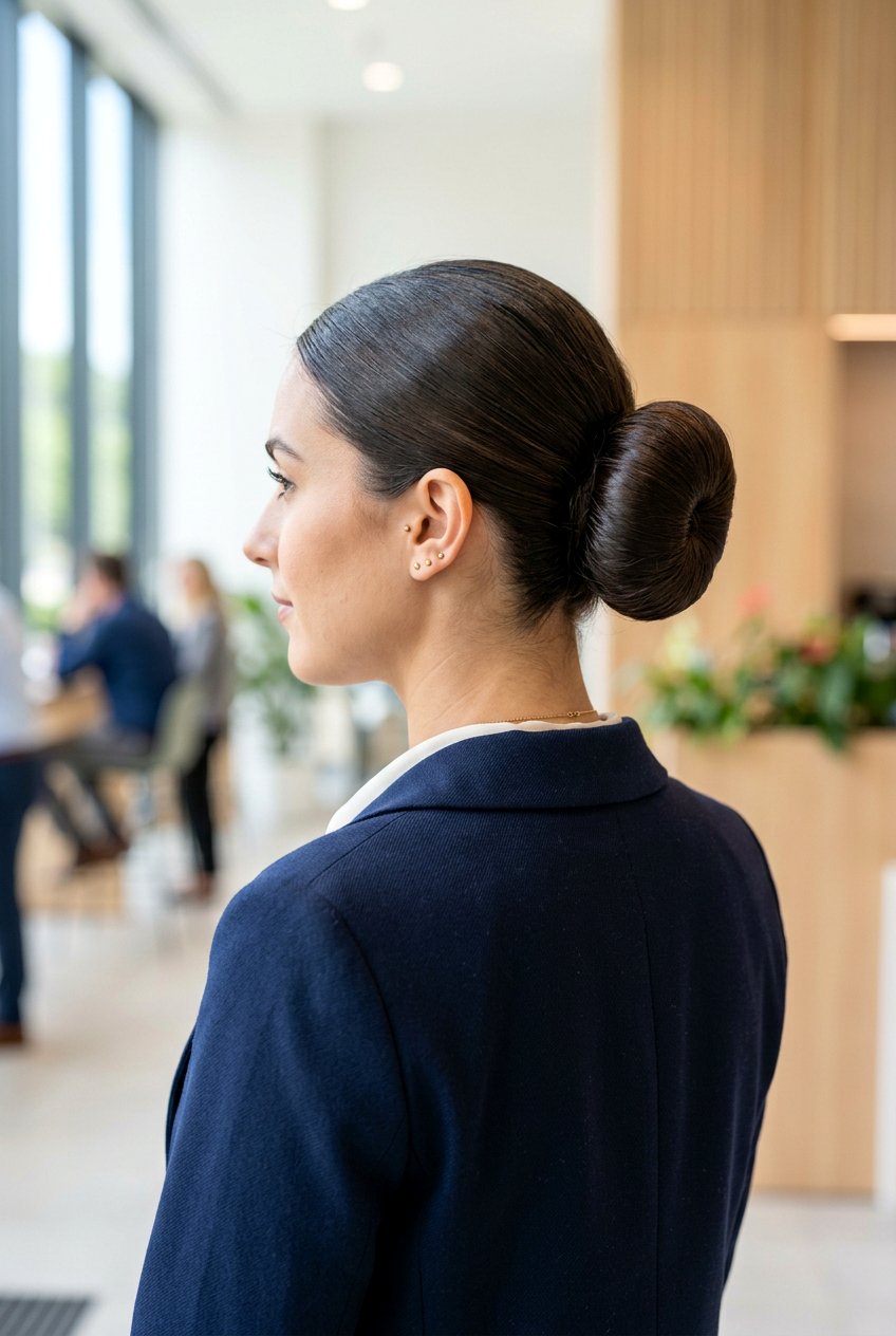 Donut Bun For Job Interview - 20 interview bun hairstyle - 20 interview bun hairstyle