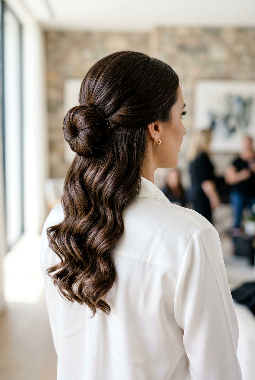 Donut Bun Waves - 20 heatless curls for shoulder length hair - 20 heatless curls for shoulder length hair