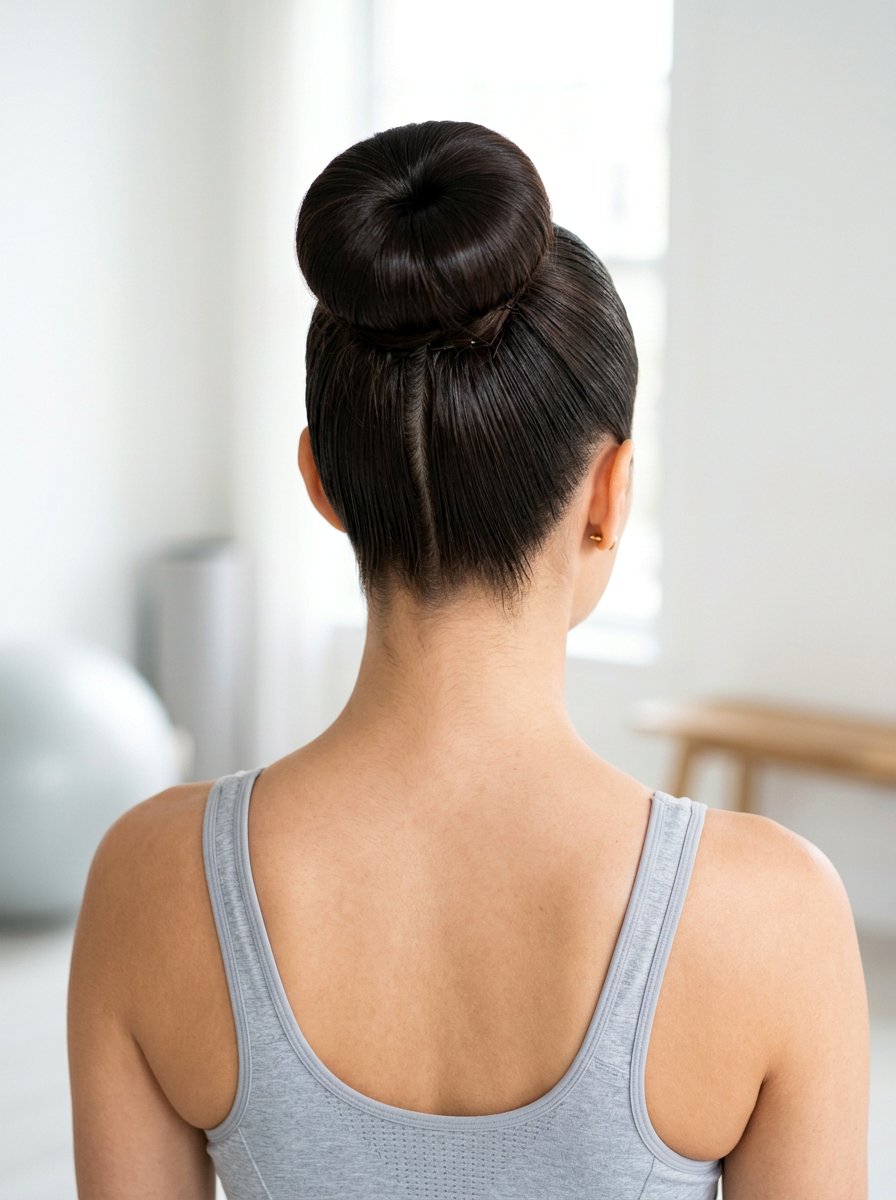 Donut Bun With Middle Part - 20 yoga bun with middle part - 20 yoga bun with middle part