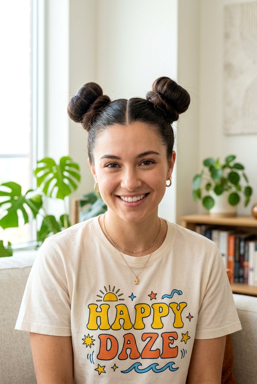 Double Ballerina Space Buns - 20 ballerina bun hairstyle - 20 ballerina bun hairstyle