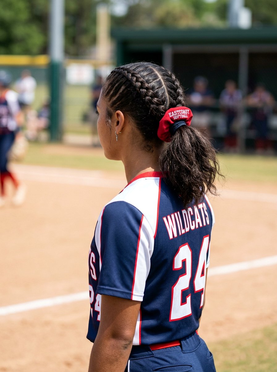 Double Boxer Braid Into One Ponytail - 20 softball braid ponytail - 20 softball braid ponytail