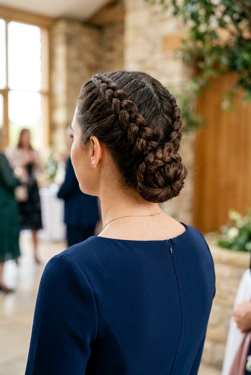 Double Braided Bun - 20 bridal hair ideas for women - 20 bridal hair ideas for women