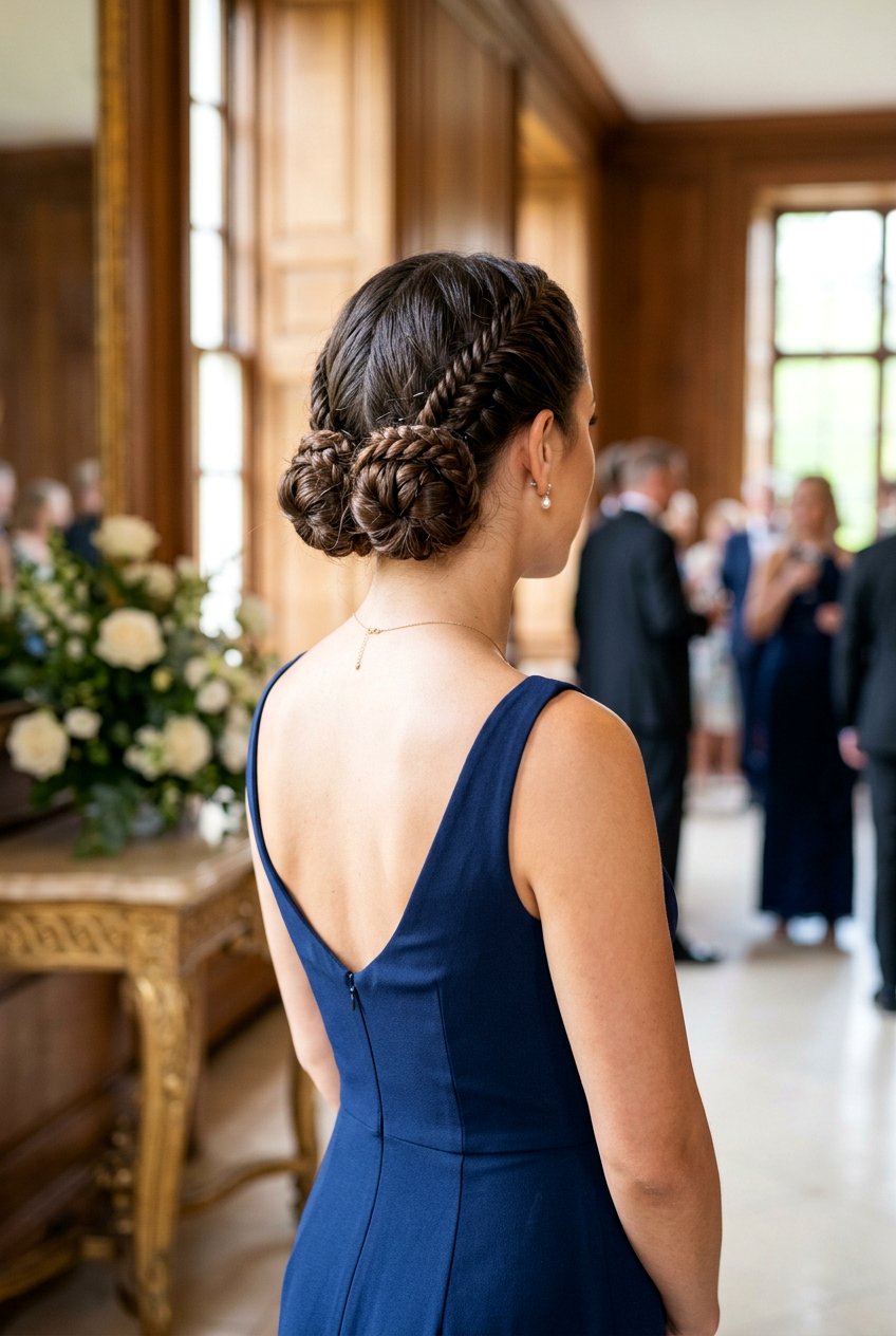 Double Braided Bun for Prom - 20 prom bun hairstyles - 20 prom bun hairstyles