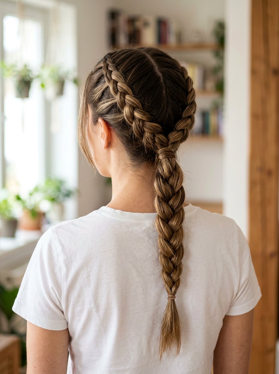 Double Braided Ponytail For Summer - 20 summer braid ponytail for women - 20 summer braid ponytail for women