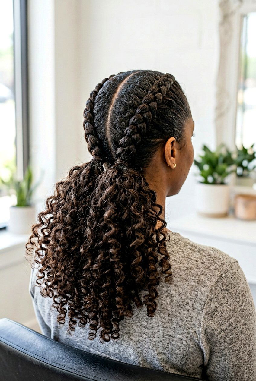 Double Braided Ponytail With Curls - 20 rodeo ponytail with curls - 20 rodeo ponytail with curls