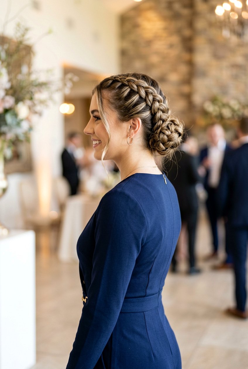 Double Braided Prom Updo - 20 best prom hairstyle ideas - 20 best prom hairstyle ideas