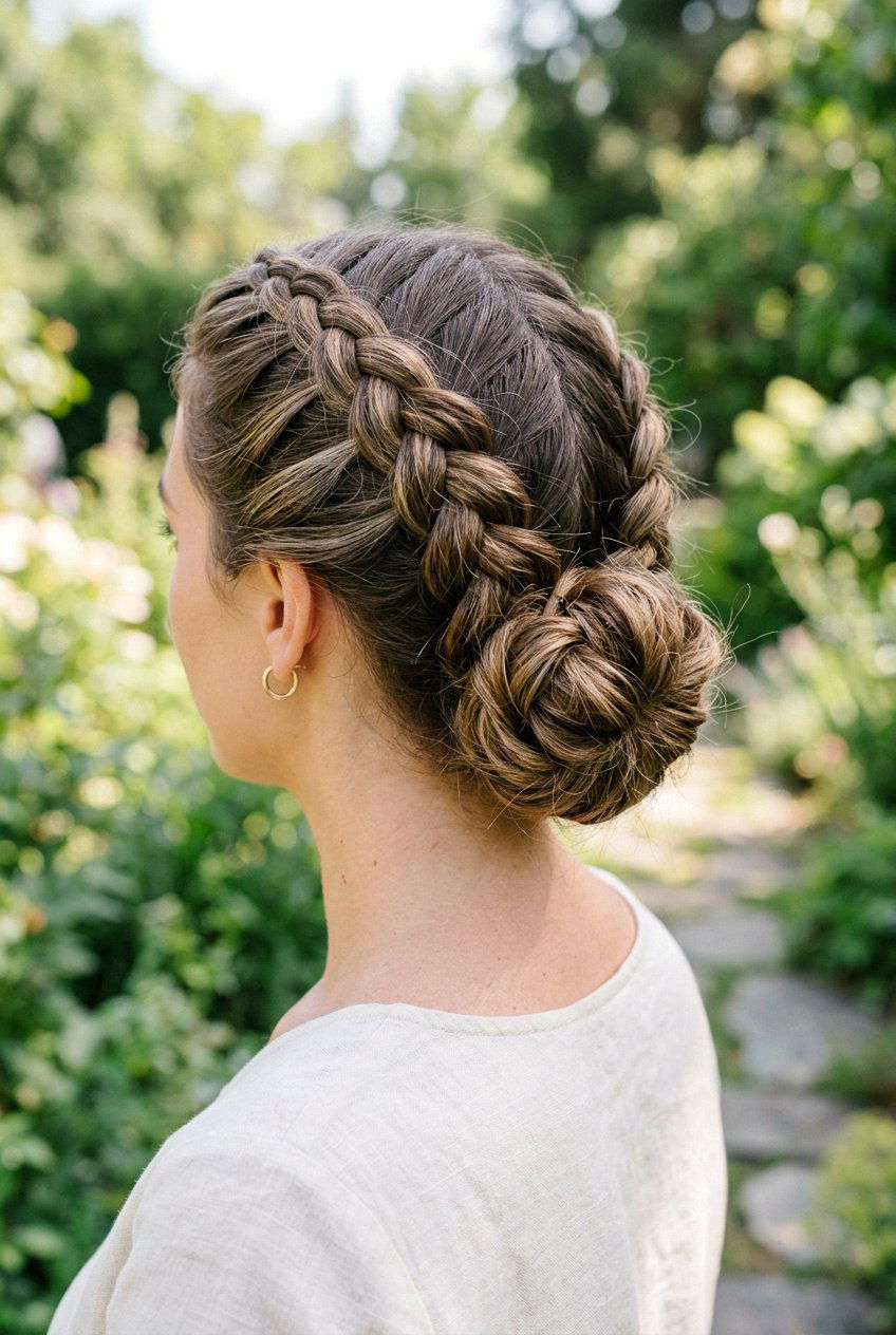 Double Braided Updo - 20 formal updo hairstyles - 20 formal updo hairstyles