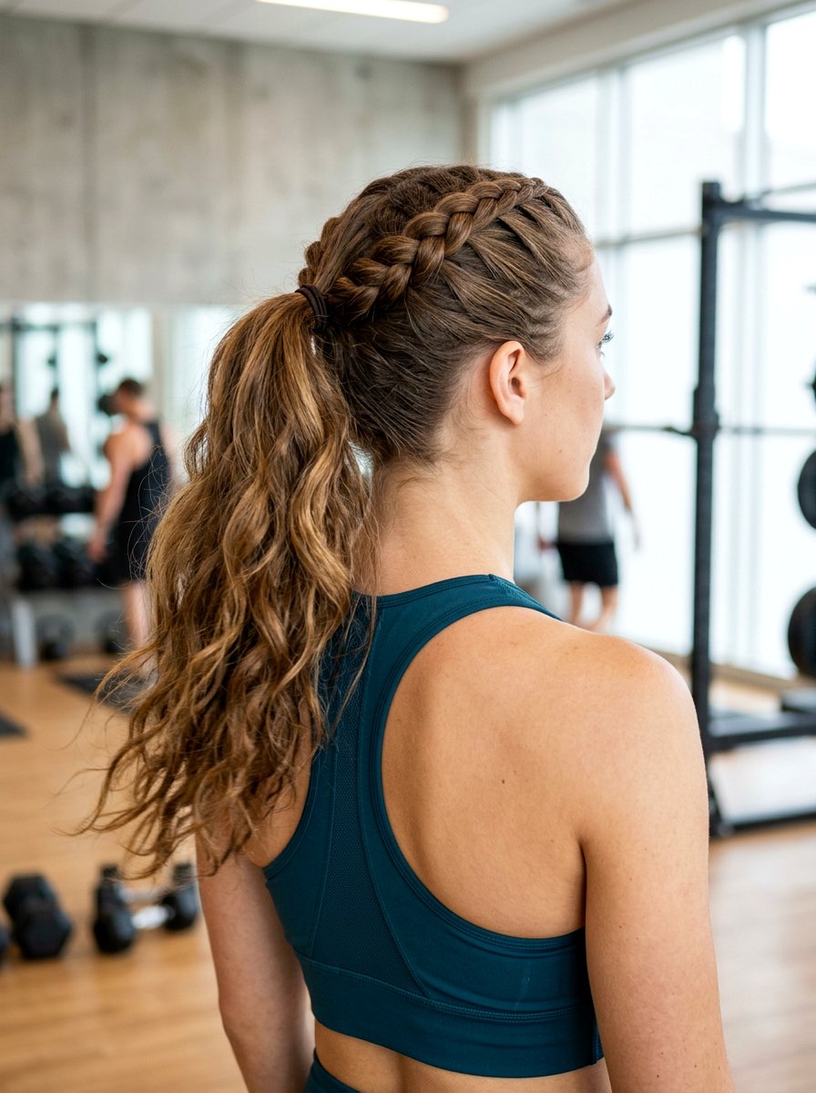 Double Braids Into Ponytail - 20 soccer double braid hairstyle - 20 soccer double braid hairstyle