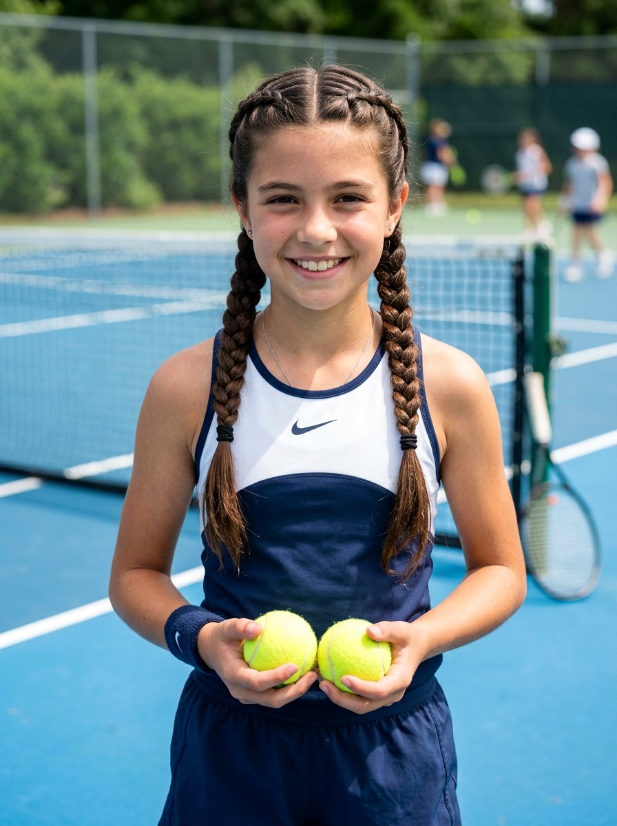 Double Braids Tennis Hairstyle - 20 tennis hairstyles for girls - 20 tennis hairstyles for girls