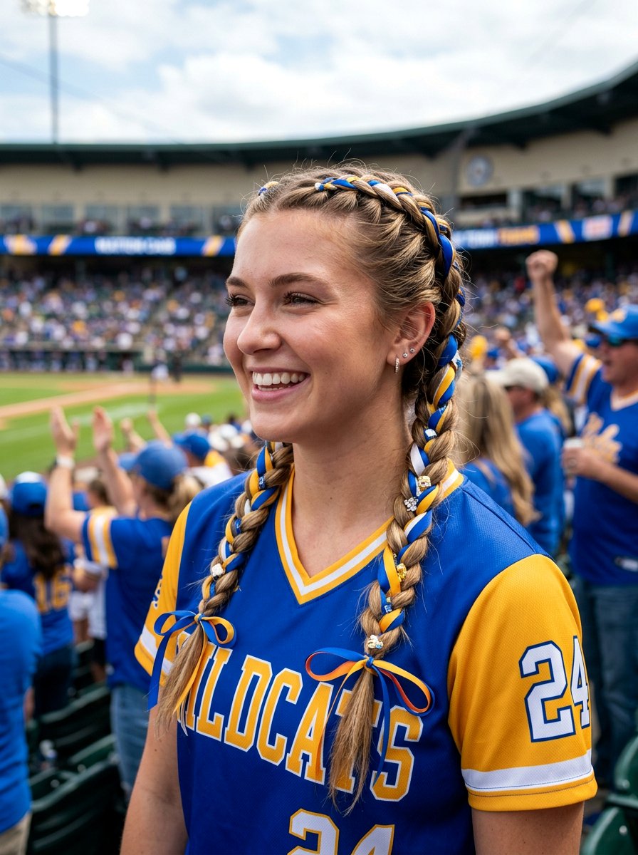 Double Braids With Ribbons - 20 soccer double braid hairstyle - 20 soccer double braid hairstyle