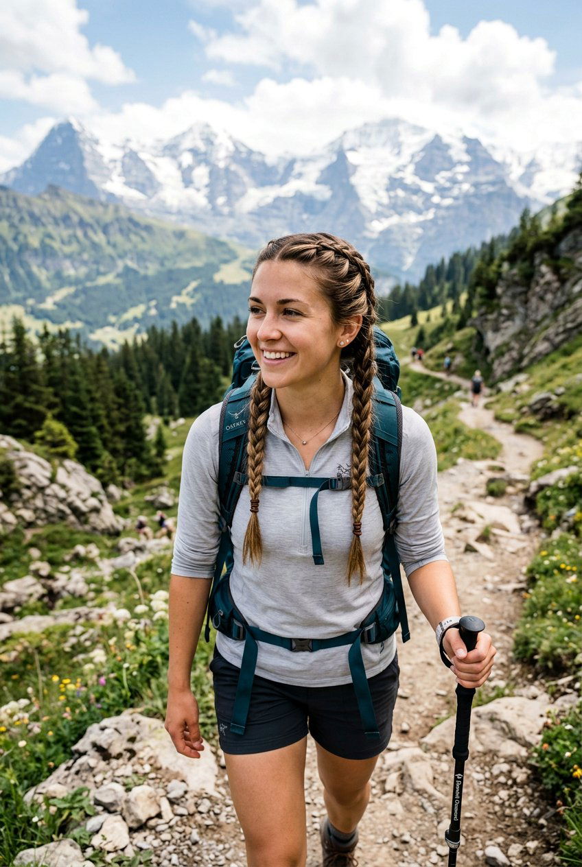 Double Braids for Hiking - 20 hiking braid hairstyles - 20 hiking braid hairstyles