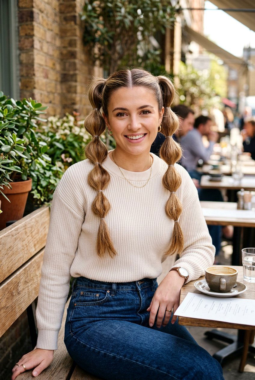 Double Bubble Ponytail - 20 bubble ponytail for wedding guest - 20 bubble ponytail for wedding guest