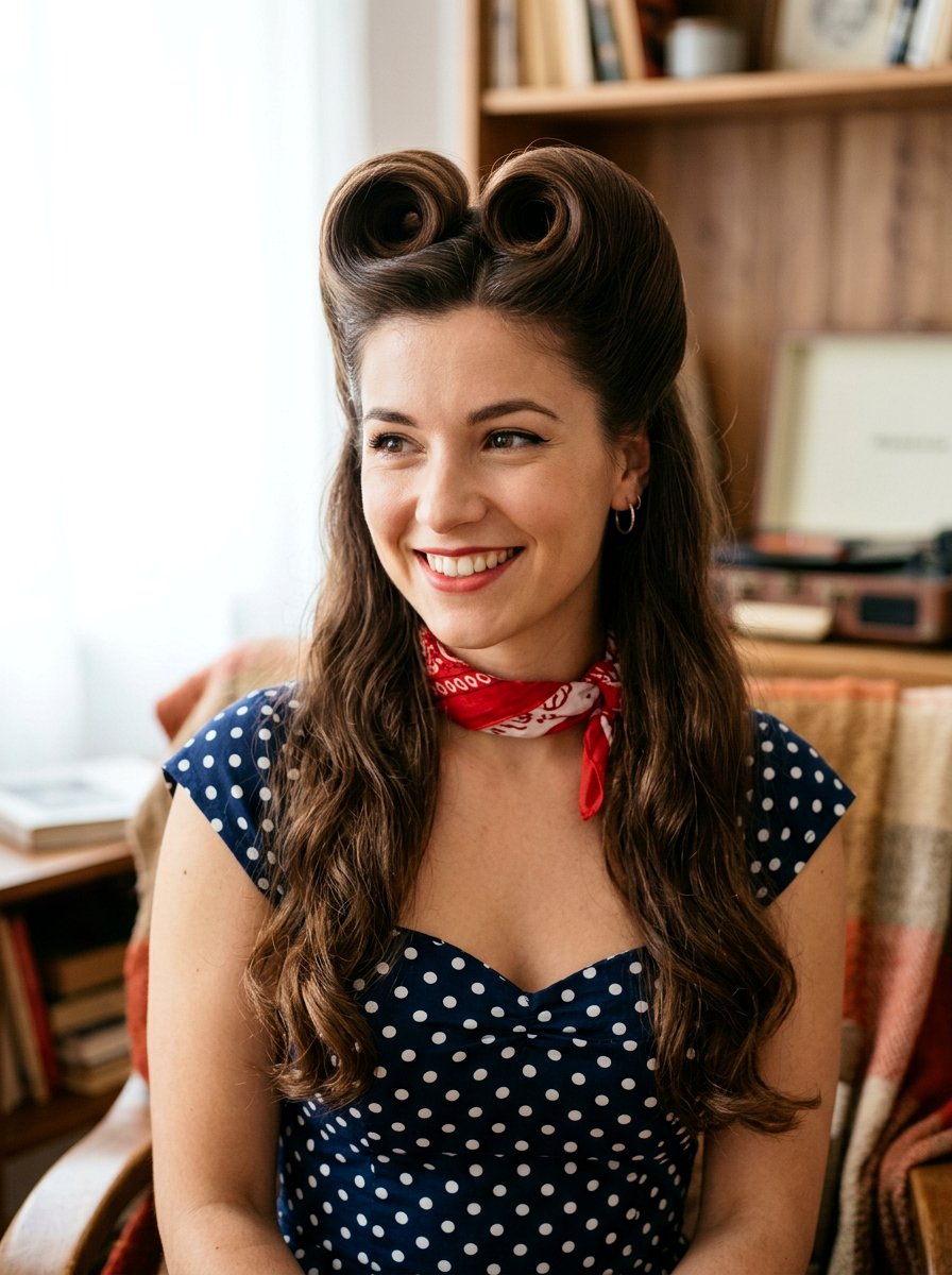 Double Bumper Victory Rolls - 20 victory rolls for long hair - 20 victory rolls for long hair