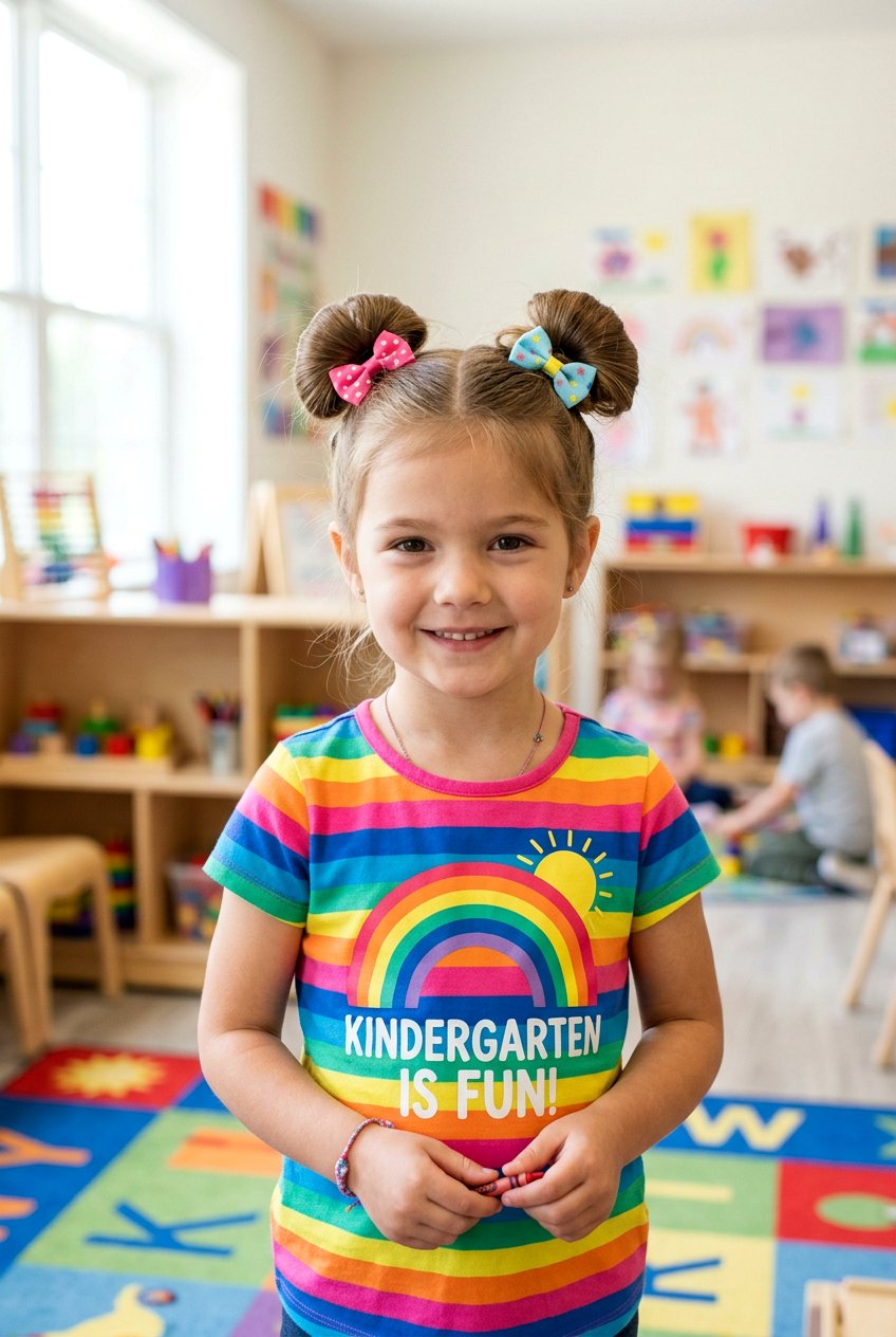 Double Buns For Kindergarten - 20 kindergarten hairstyles for girls - 20 kindergarten hairstyles for girls