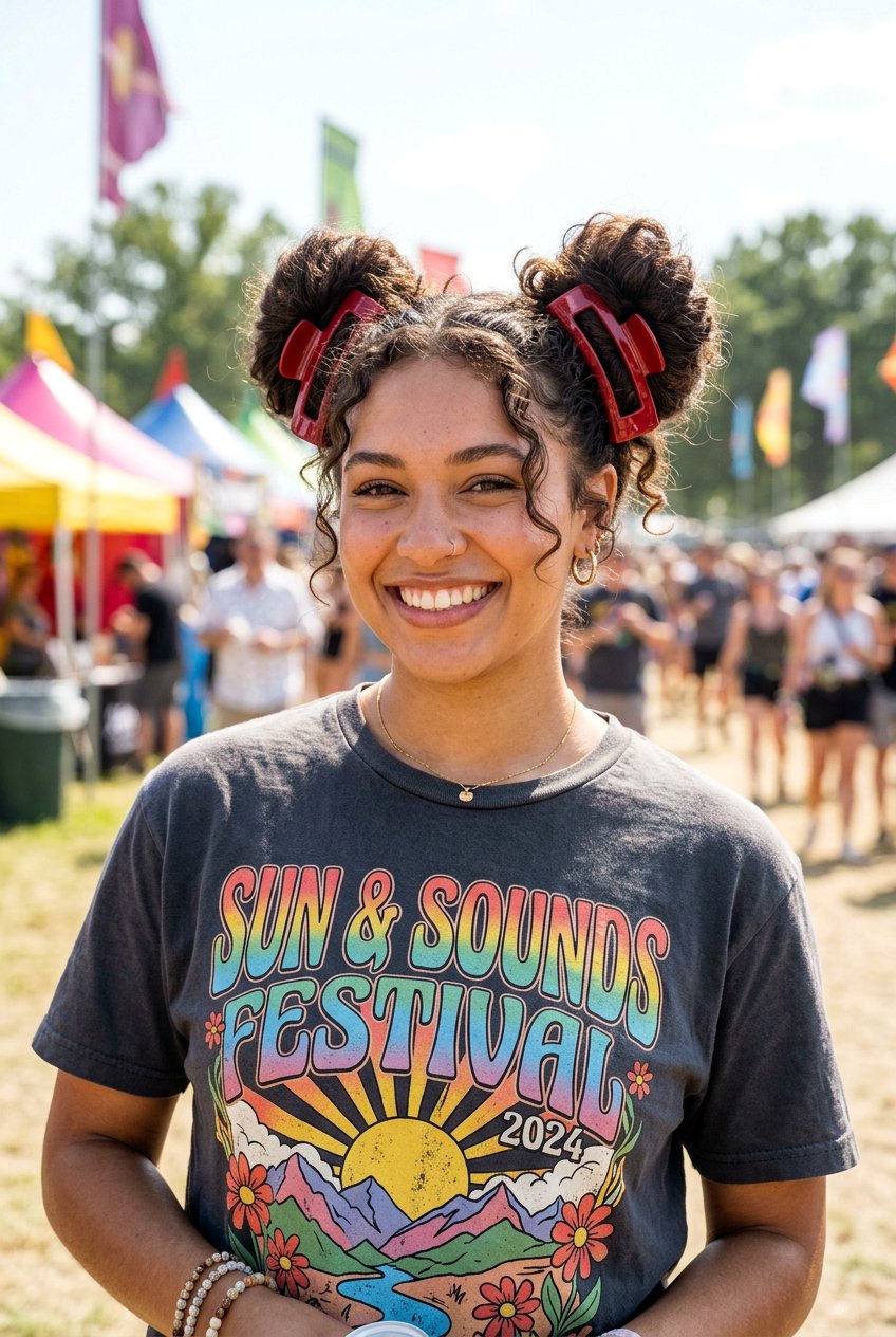 Double Claw Clip Space Buns - 20 dorm friendly claw clip hairstyle - 20 dorm friendly claw clip hairstyle