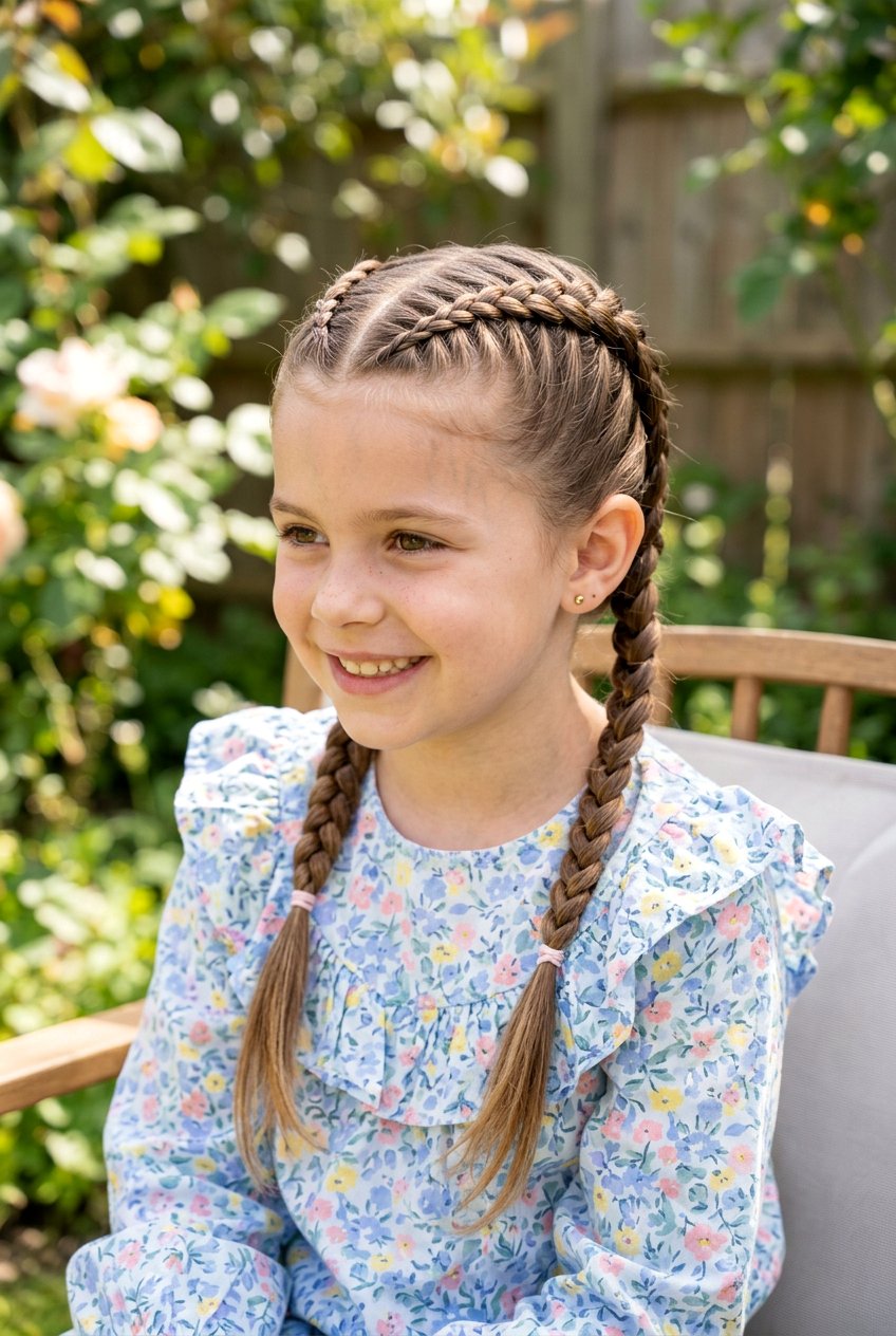 Double Dutch Braid - 20 simple hairstyles for girls - 20 simple hairstyles for girls