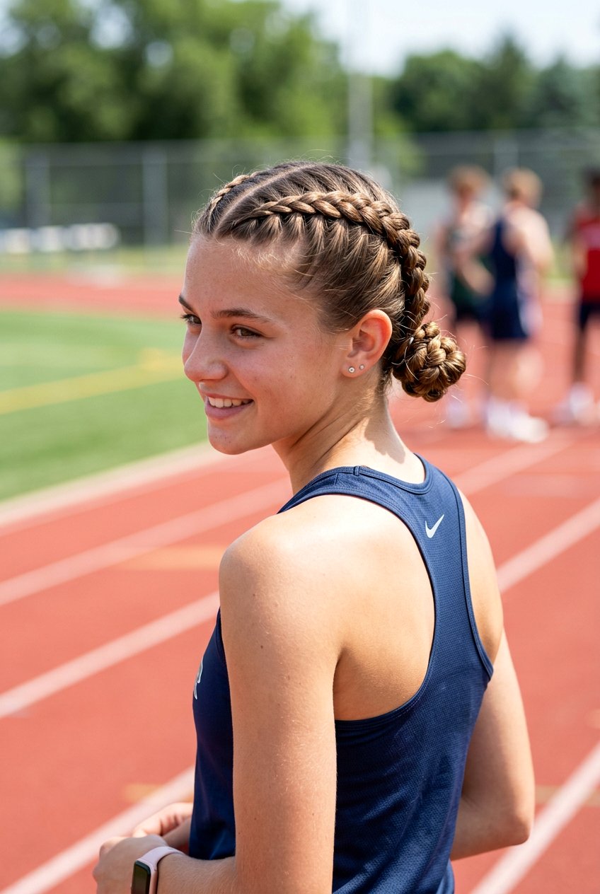 Double Dutch Braided Buns - 20 quick bun hairstyle for teenage girls - 20 quick bun hairstyle for teenage girls