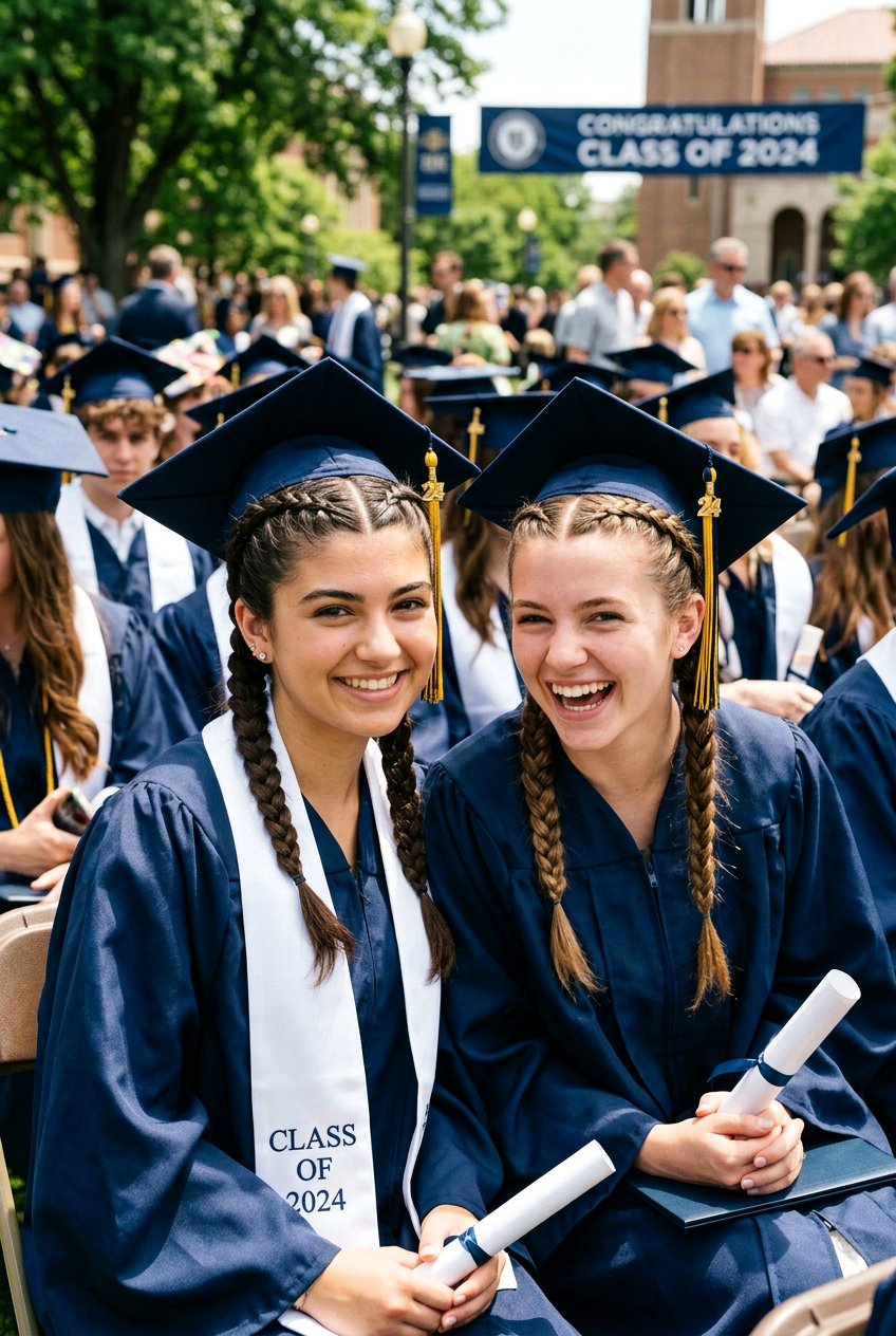 Double Dutch Braids - 20 graduation hairstyle for teenage girls - 20 graduation hairstyle for teenage girls