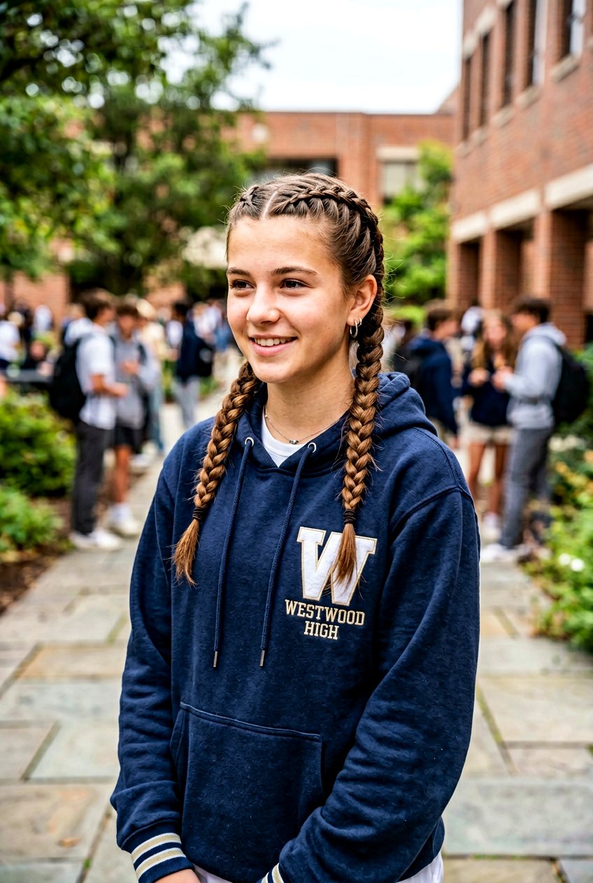 Double Dutch Braids - 20 school hairstyle for teenage girls with medium hair - 20 school hairstyle for teenage girls with medium hair