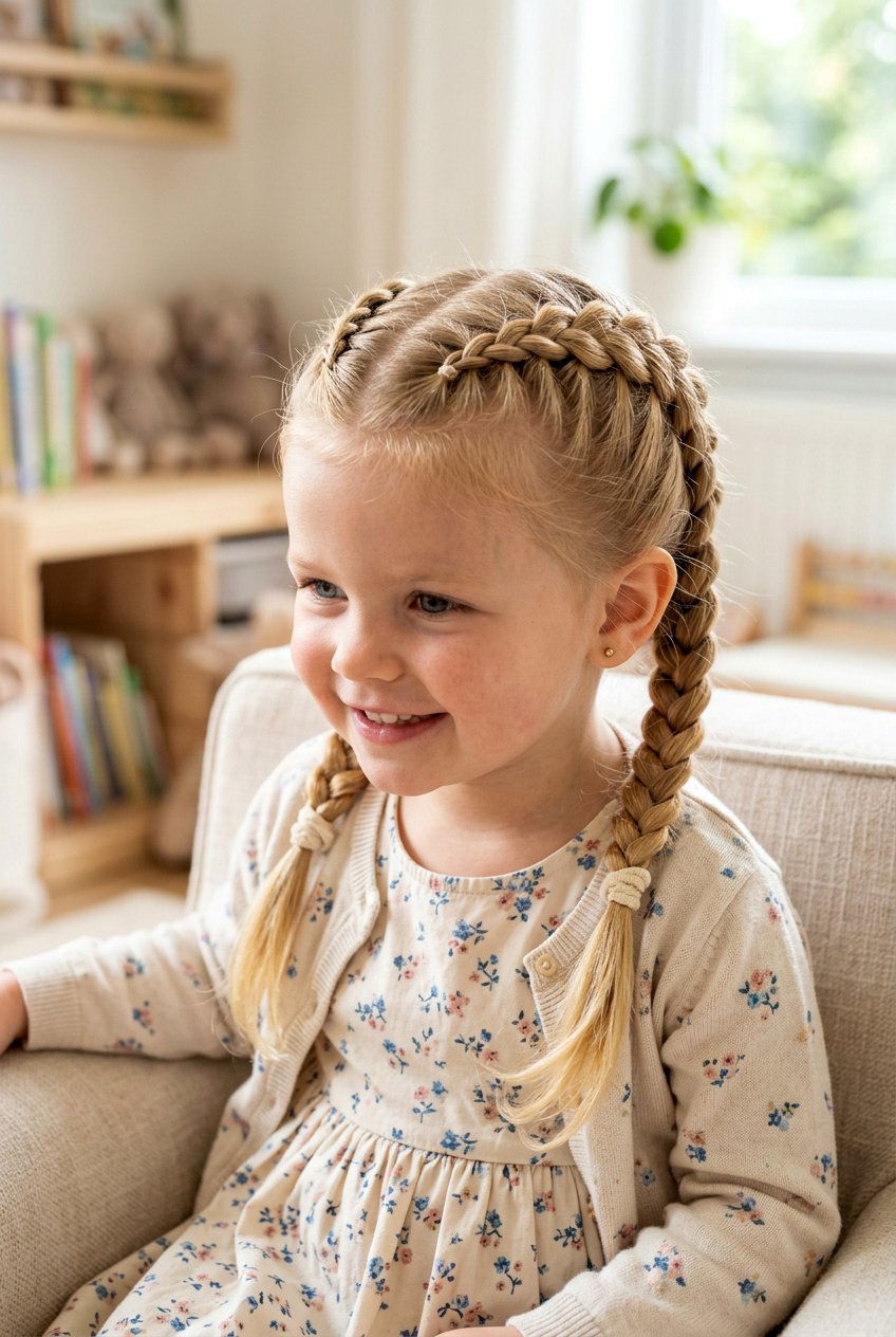 Double Dutch Braids - 20 toddler girl hairstyles - 20 toddler girl hairstyles