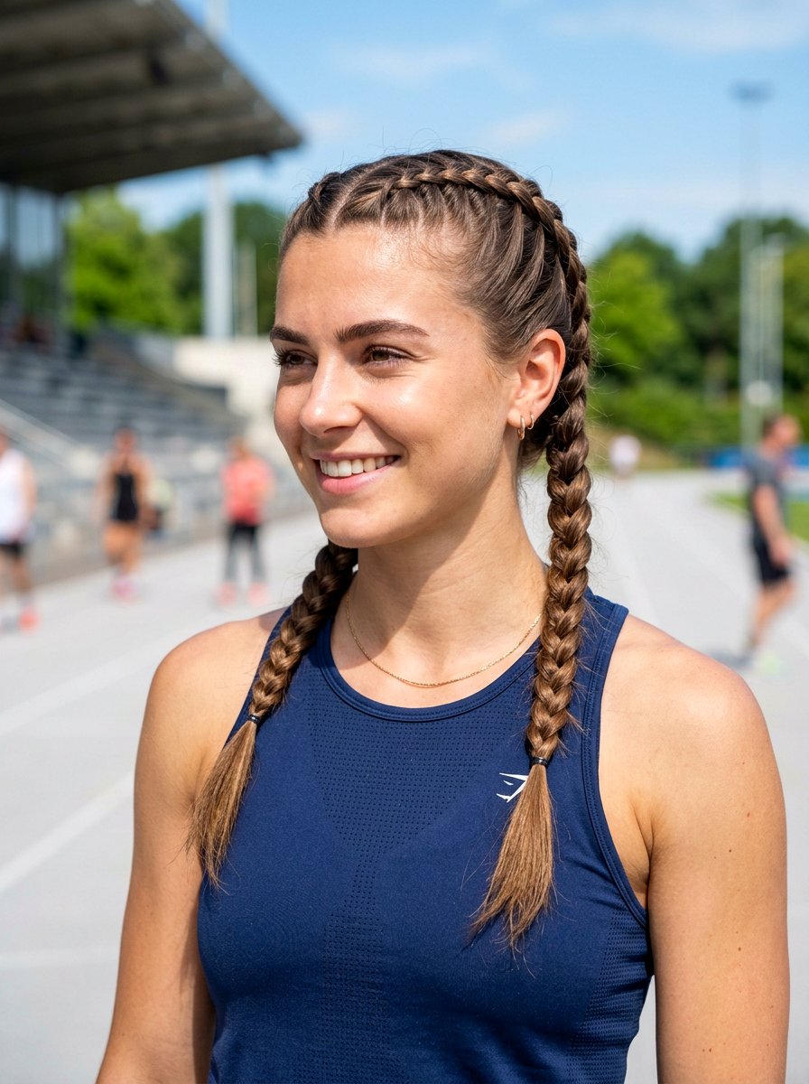 Double Dutch Braids - 20 cute hairstyle for brunch with friends - 20 cute hairstyle for brunch with friends