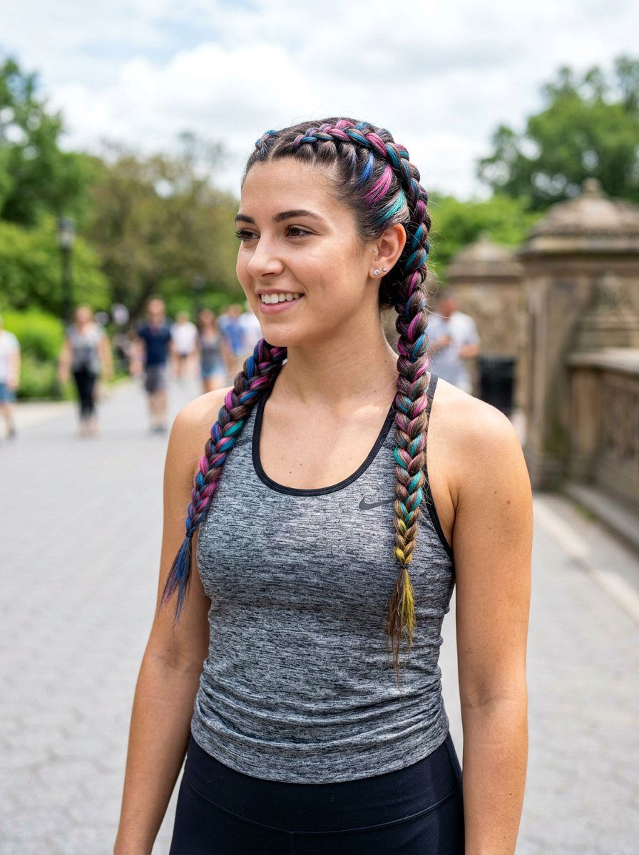 Double Dutch Braids - 20 cute birthday hairstyle ideas - 20 cute birthday hairstyle ideas