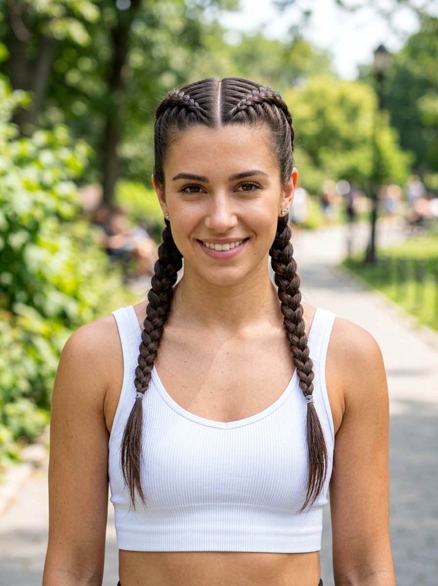 Double Dutch Braids - 20 humidity proof braid hairstyle - 20 humidity proof braid hairstyle