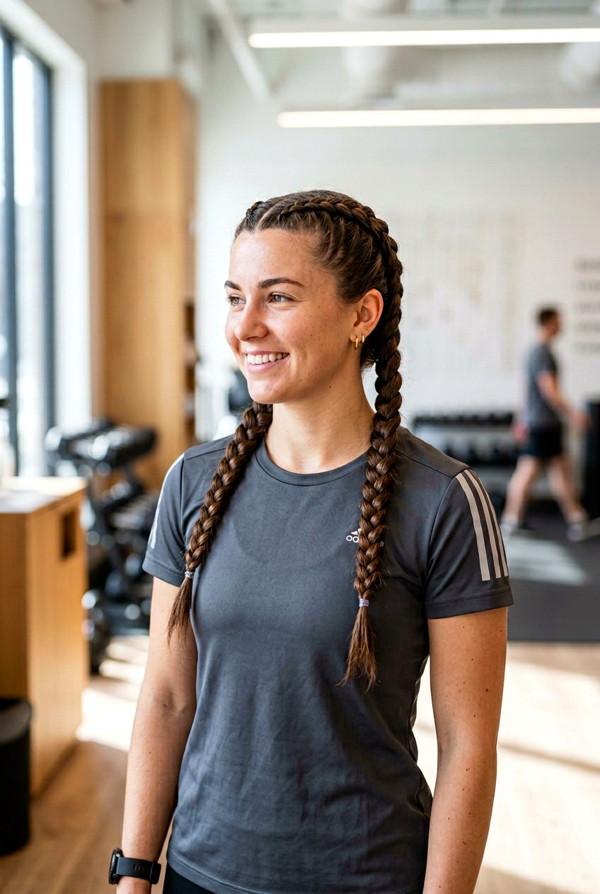 Double Dutch Braids - 20 easy hairstyles for busy moms with long hair - 20 easy hairstyles for busy moms with long hair
