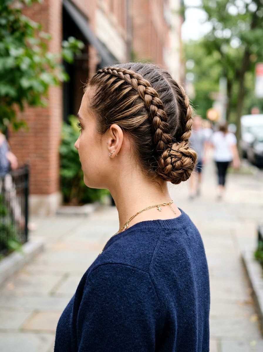 Double Dutch Braids - 20 office hairstyle for humid days - 20 office hairstyle for humid days