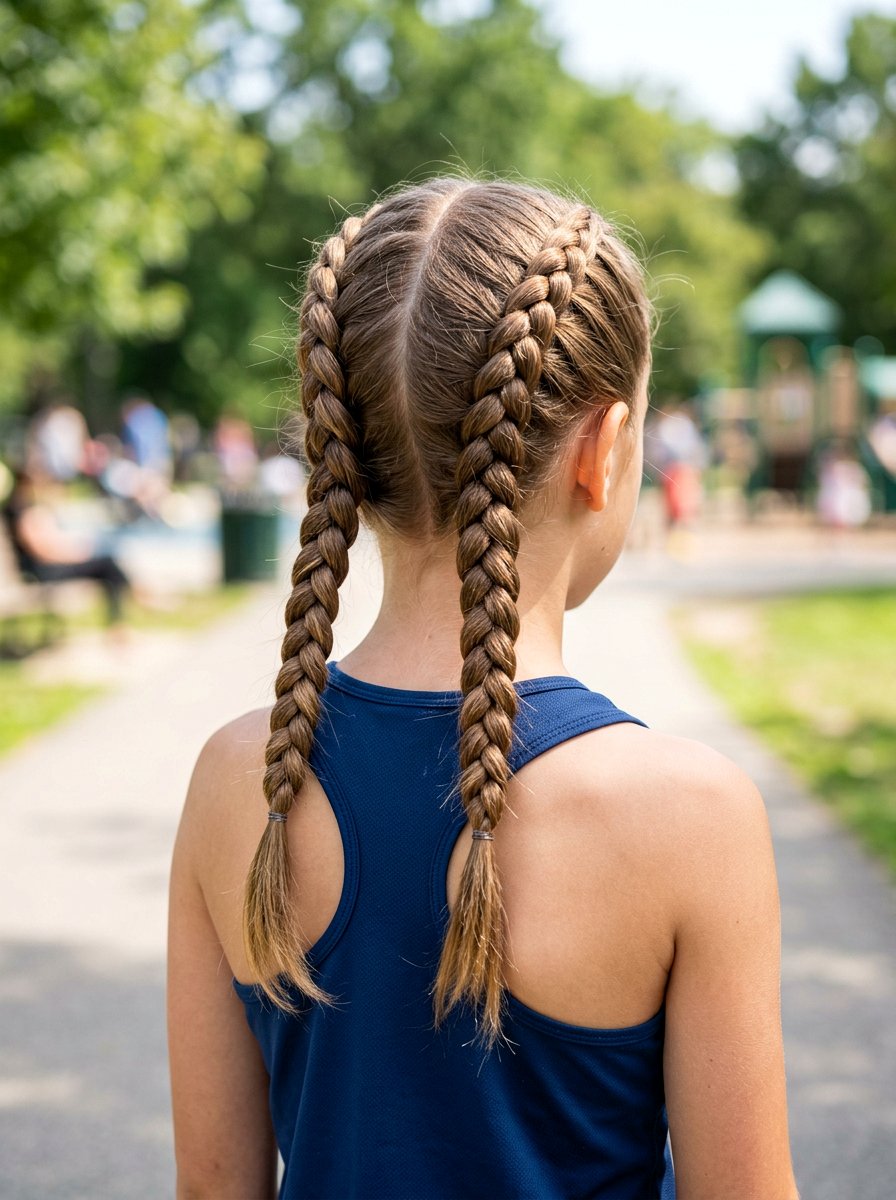 Double Dutch Braids - 20 school hair ideas for girls - 20 school hair ideas for girls